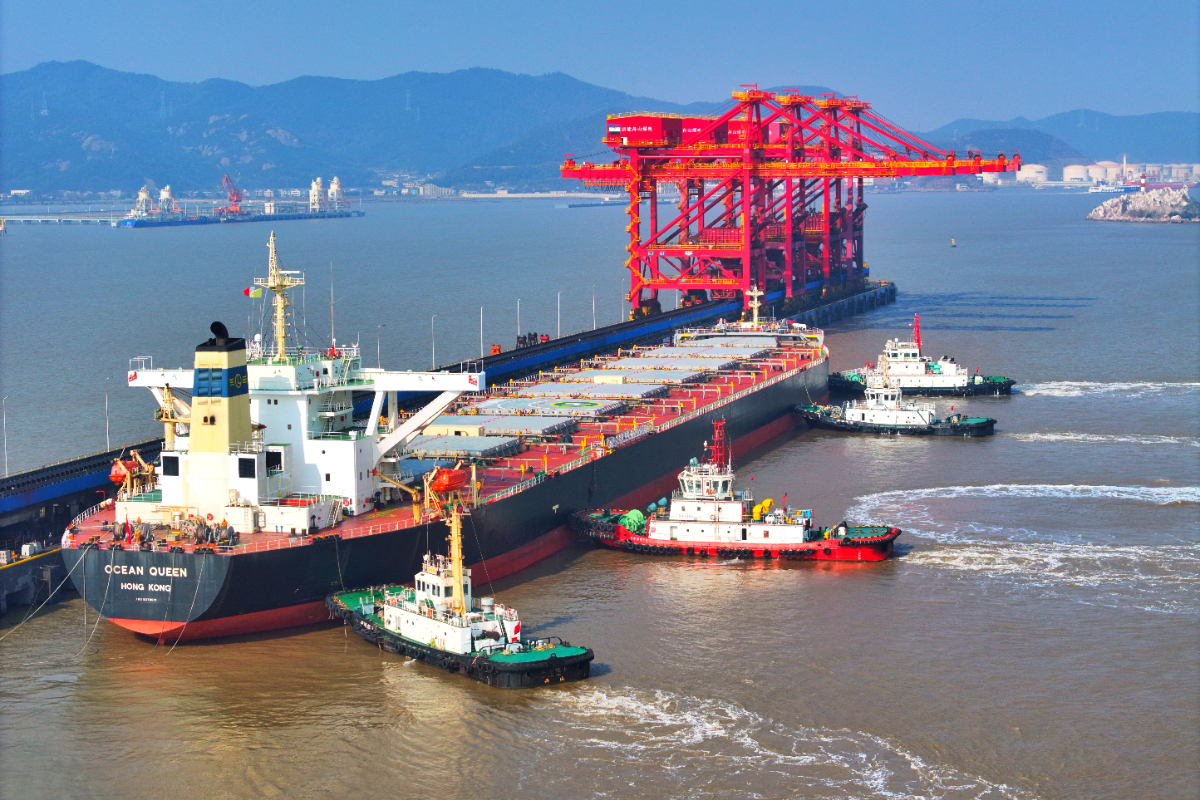 高質(zhì)量發(fā)展看“浙”里 | 1500萬噸！浙能港口年進港量創(chuàng)紀(jì)錄